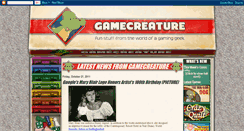 Desktop Screenshot of blog.gamecreature.com