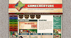 Desktop Screenshot of games.gamecreature.com