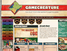 Tablet Screenshot of games.gamecreature.com